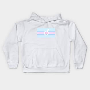 TRANS PRIDE (MALE) Kids Hoodie